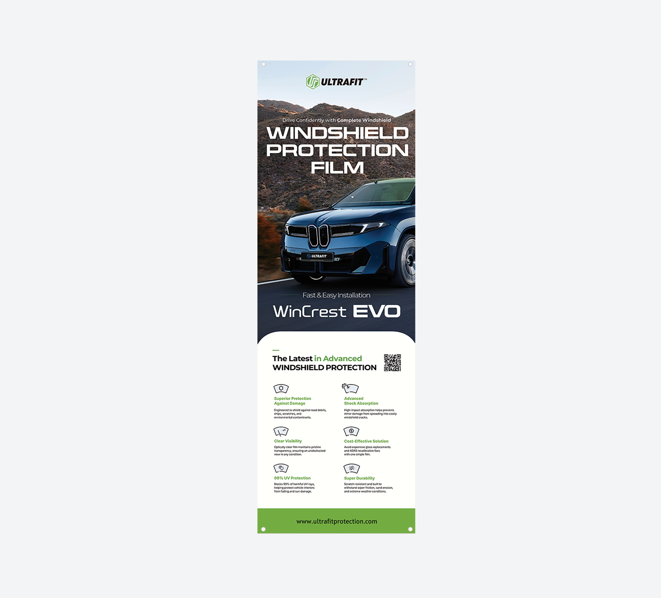Windshield Protection Film X-Banner